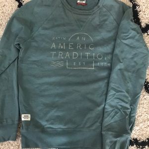 Men’s Katin small Green Sweatshirt Distressec